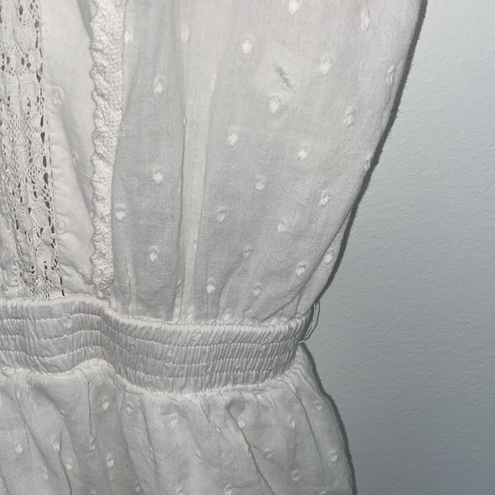 Maia Bergman Mery White Cotton Ruffle Mini Dress - Picture 14 of 14